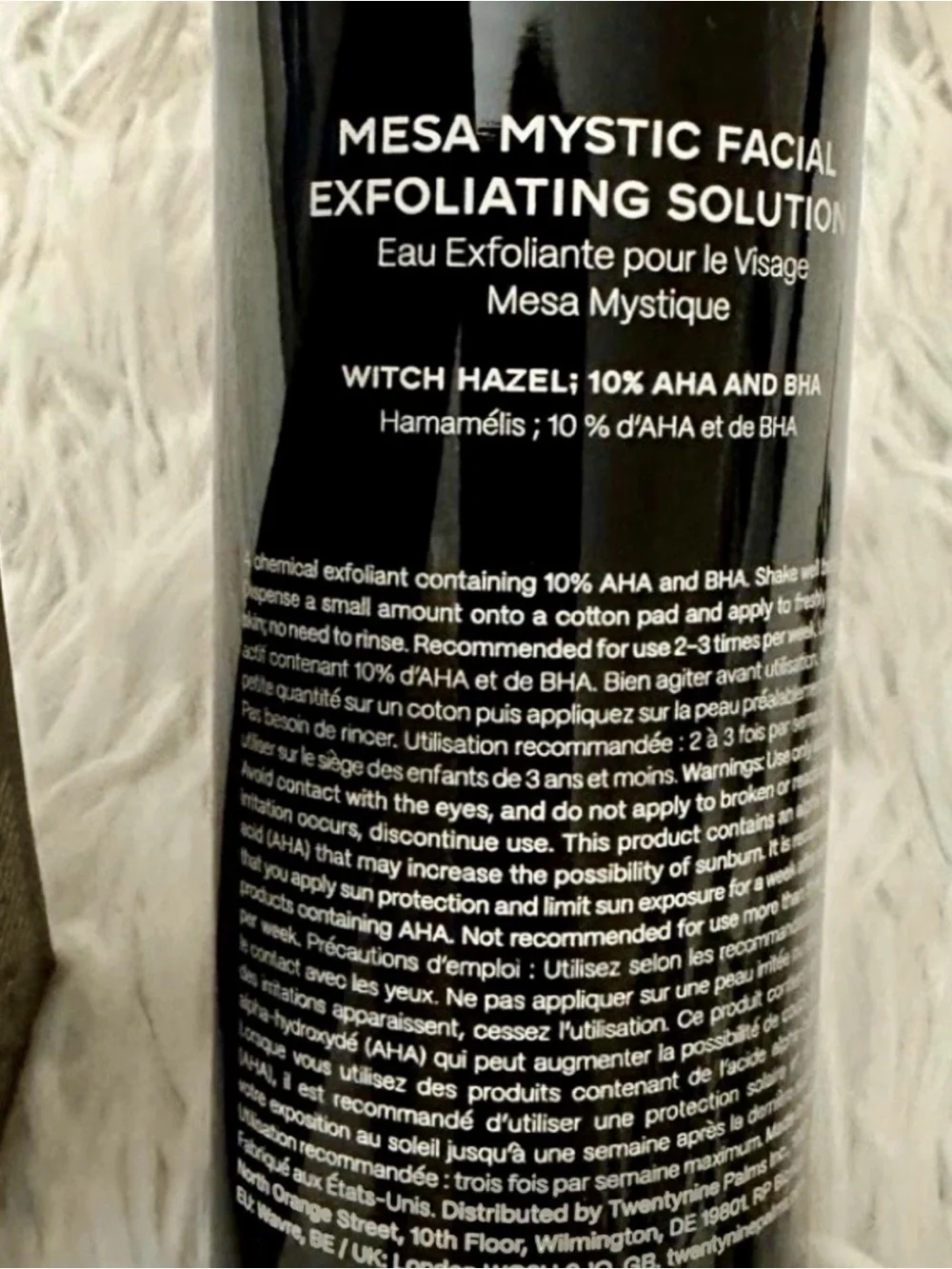 Twentynine Palms Mesa Mystic 10% AHA BHA Facial Exfoliant 3.4 oz NWT